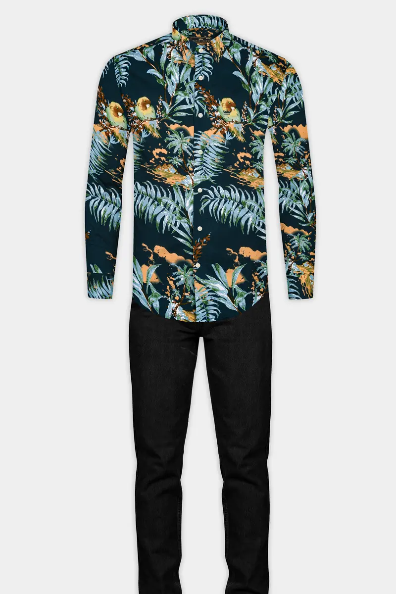Firefly Tropical Printed Twill Premium Cotton Shirt 7