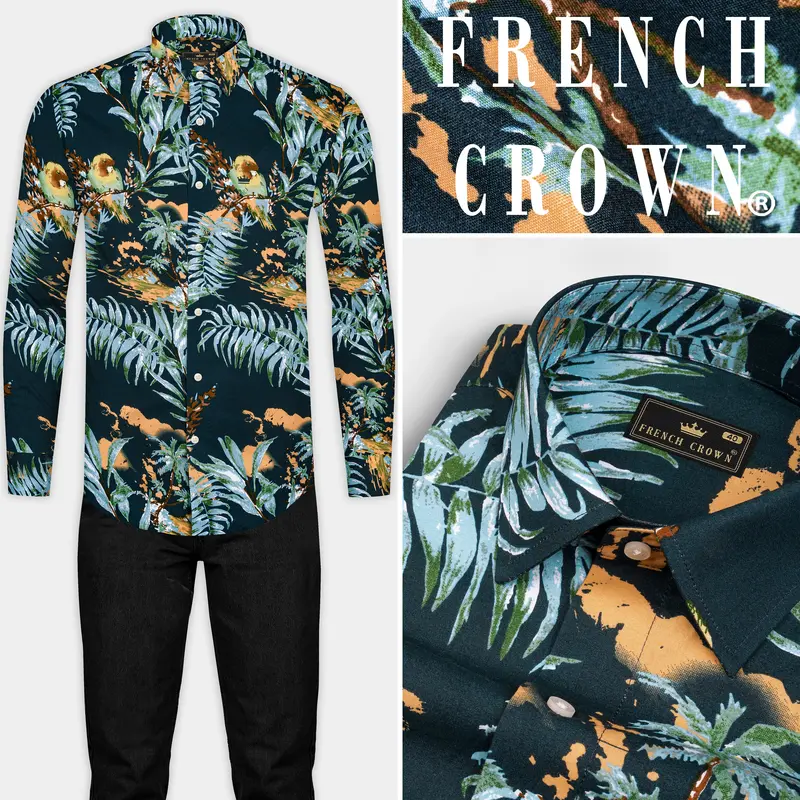 Firefly Tropical Printed Twill Premium Cotton Shirt 8