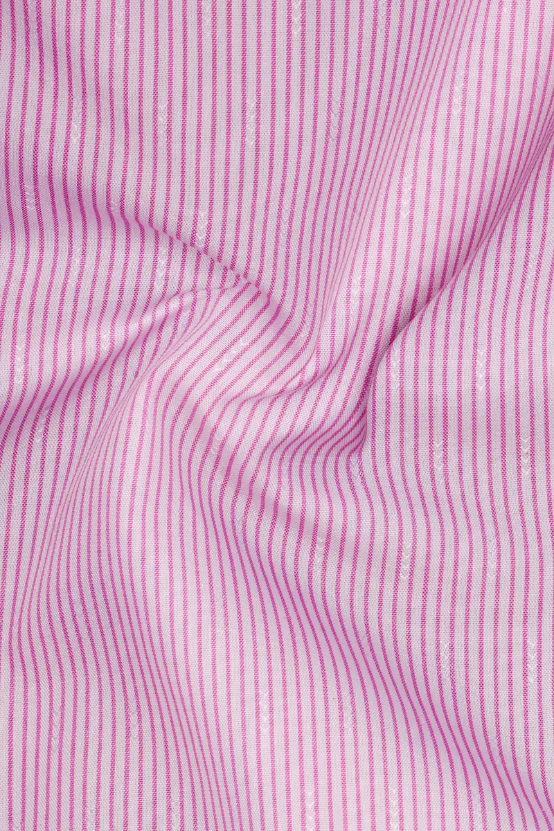 Flamingo-Melanie Pink Striped Poplin Premium Cotton Boxer 3