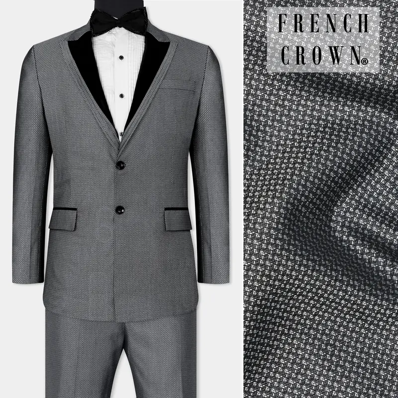 Flint With Tuatara Gray Wool Rich Designer Suit 1
