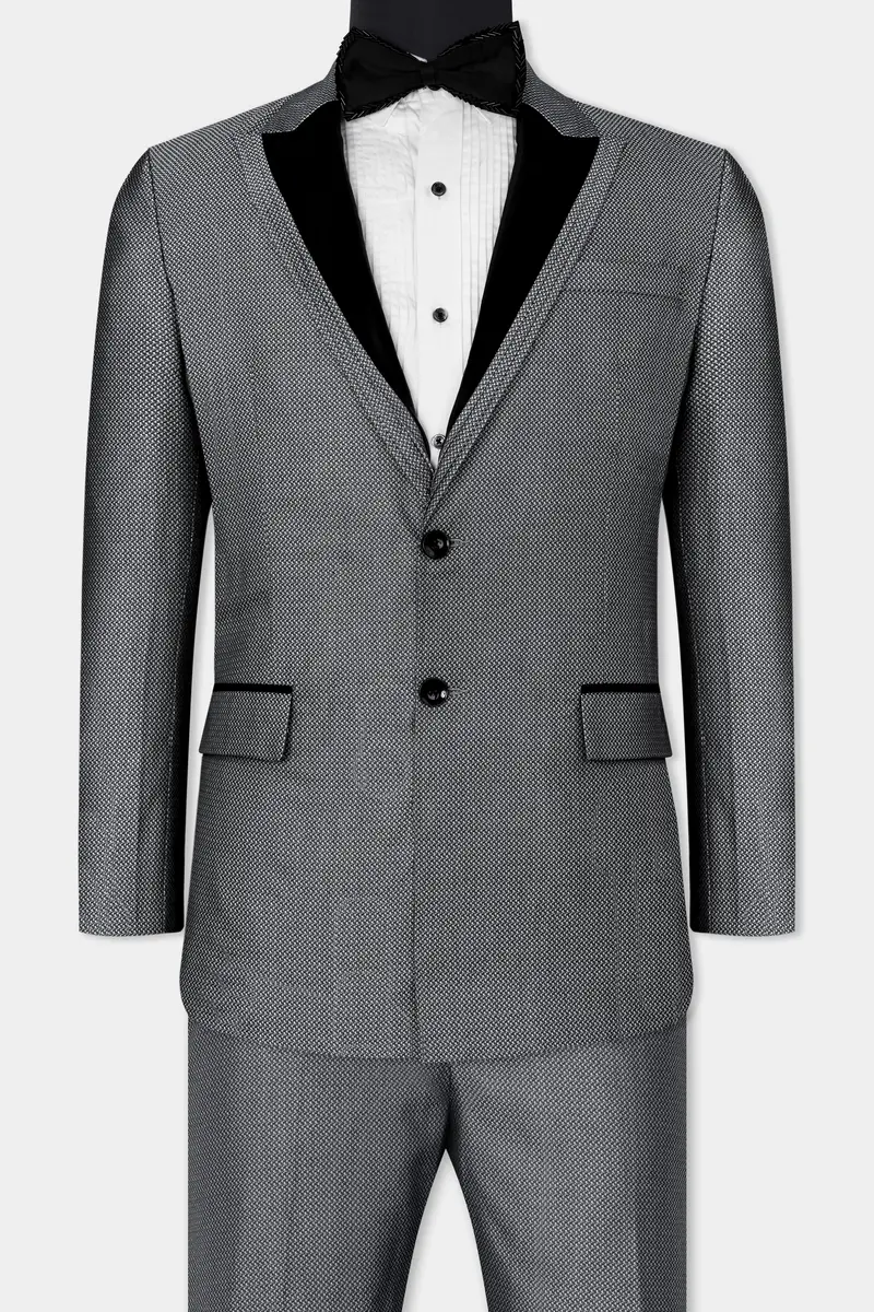 Flint With Tuatara Gray Wool Rich Designer Suit 2