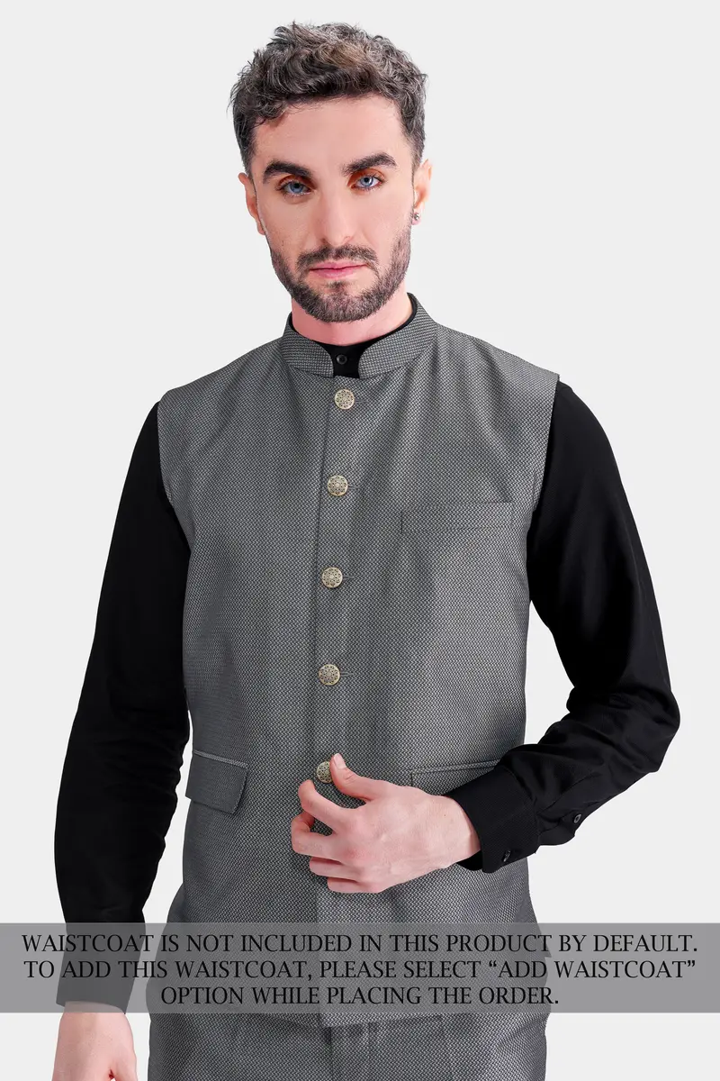Flint With Tuatara Gray Wool Rich Designer Suit 8