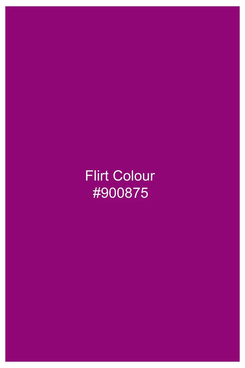 Flirt Pink Jacquard Textured Premium Giza Cotton Shirt 5
