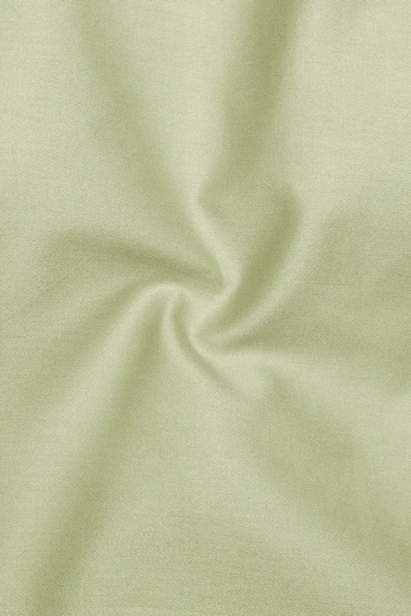 Florvoro-Thistle Green Subtle Sheen Super Soft Premium Cotton Cut Away Collar Dress Shirt 3