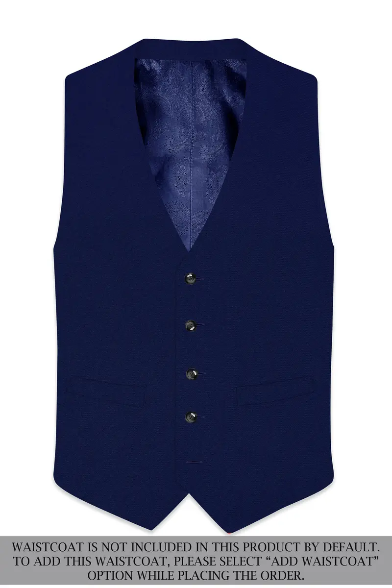 Flyvire-Firefly Blue Wool Rich Double Breasted Stretchable Traveler Suit 16