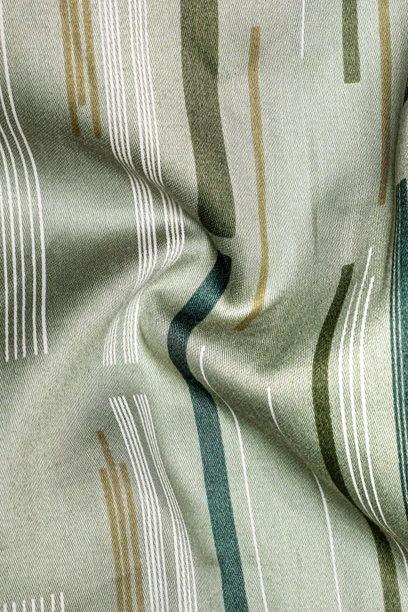 Foglyn-Surf Gray Printed Subtle Sheen Super Soft Premium Cotton Semi Formal Shirt 3