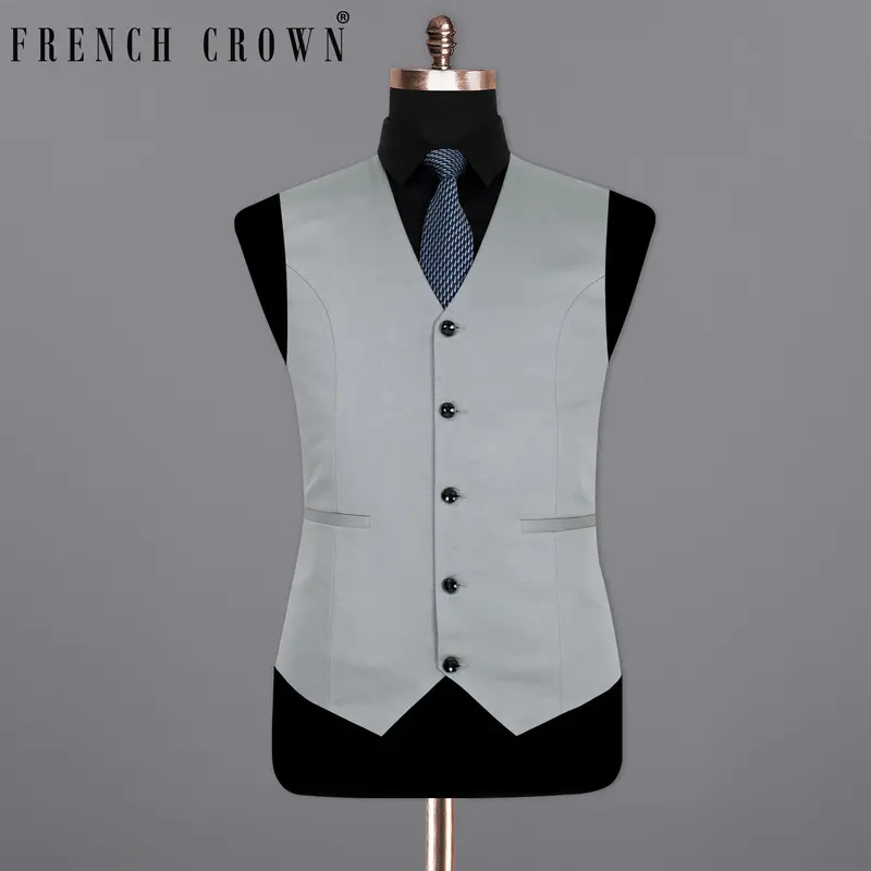 French Gray Premium Cotton Waistcoat 1