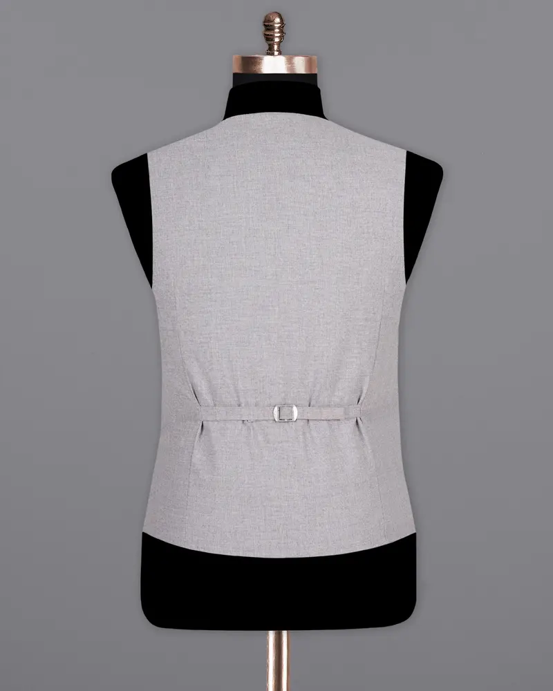 French Gray Wool Rich Waistcoat 6