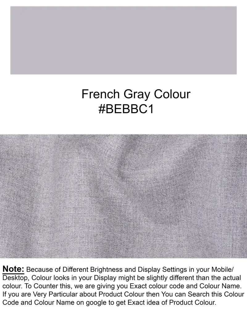 French Gray Wool Rich Waistcoat 7