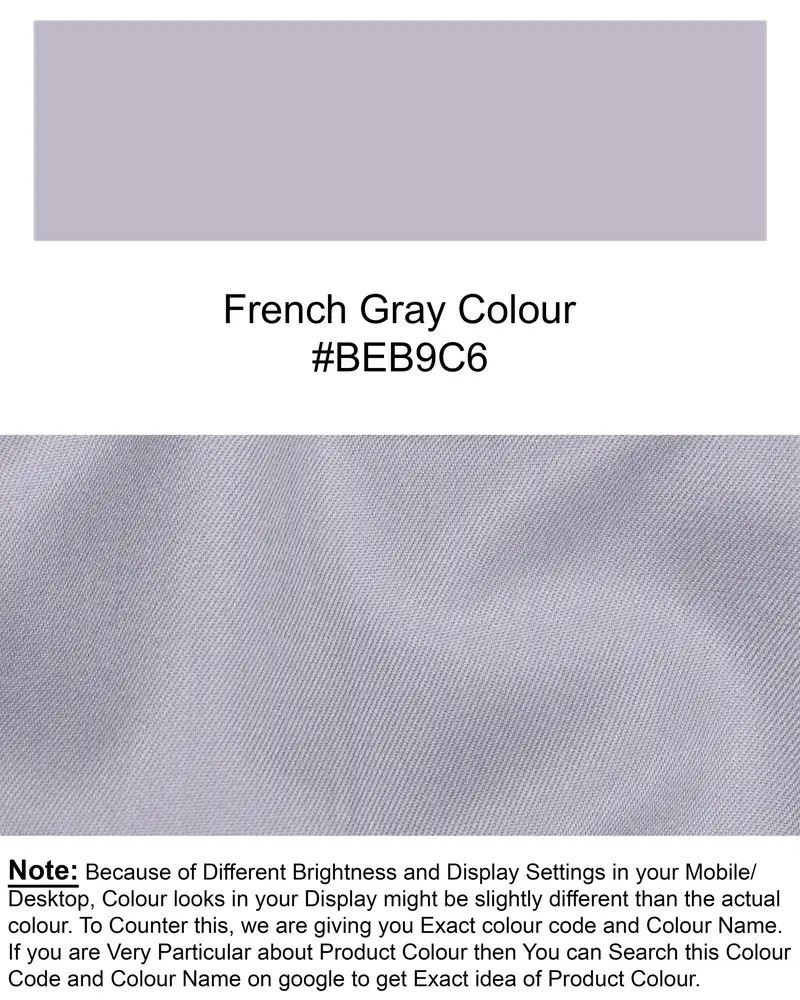 French Gray Wool Rich Waistcoat 8