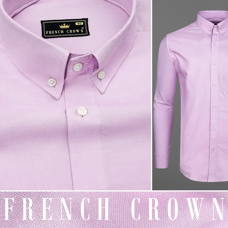 French Lilac Purple Royal Oxford Shirt 10