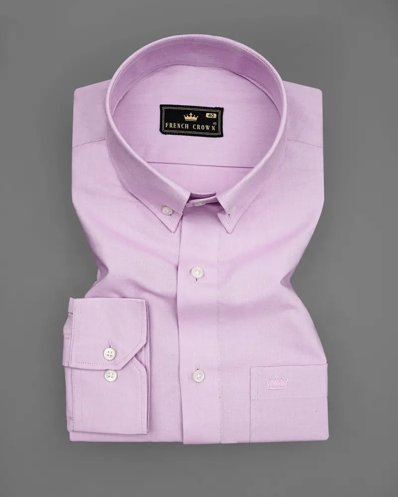 French Lilac Purple Royal Oxford Shirt 3