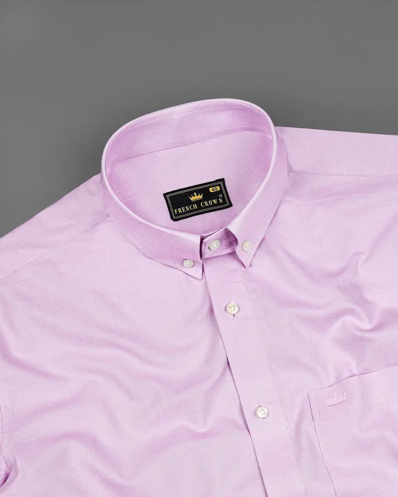 French Lilac Purple Royal Oxford Shirt 4