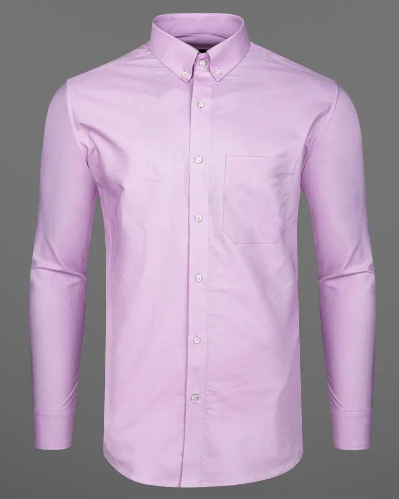 French Lilac Purple Royal Oxford Shirt 5