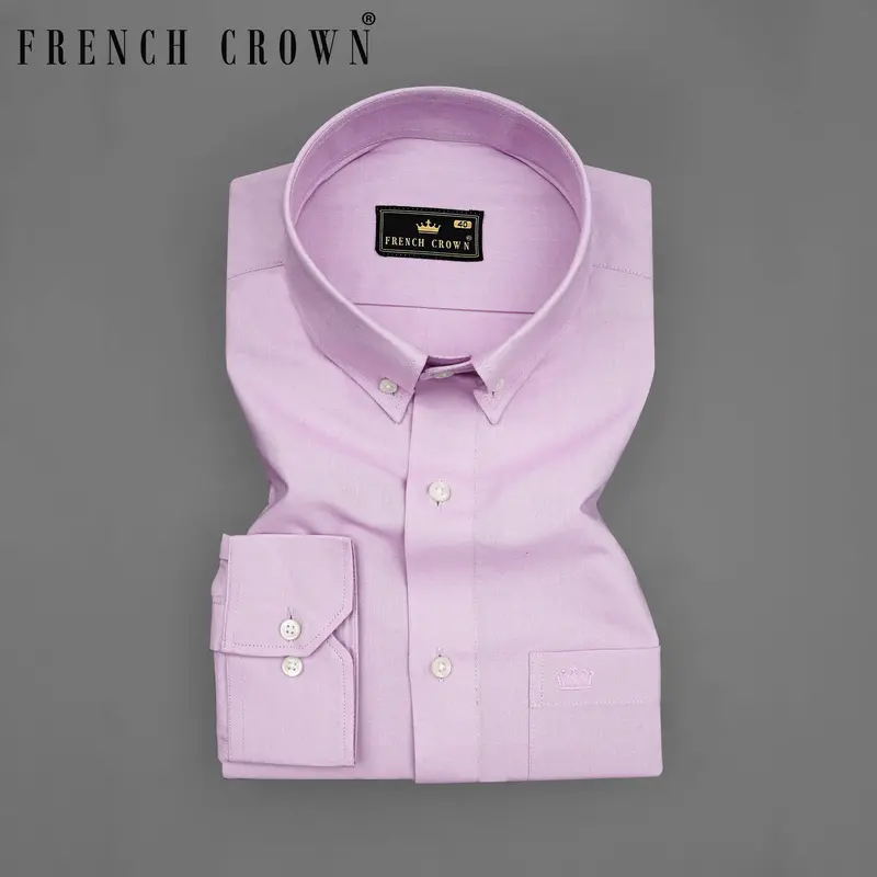 French Lilac Purple Royal Oxford Shirt 7