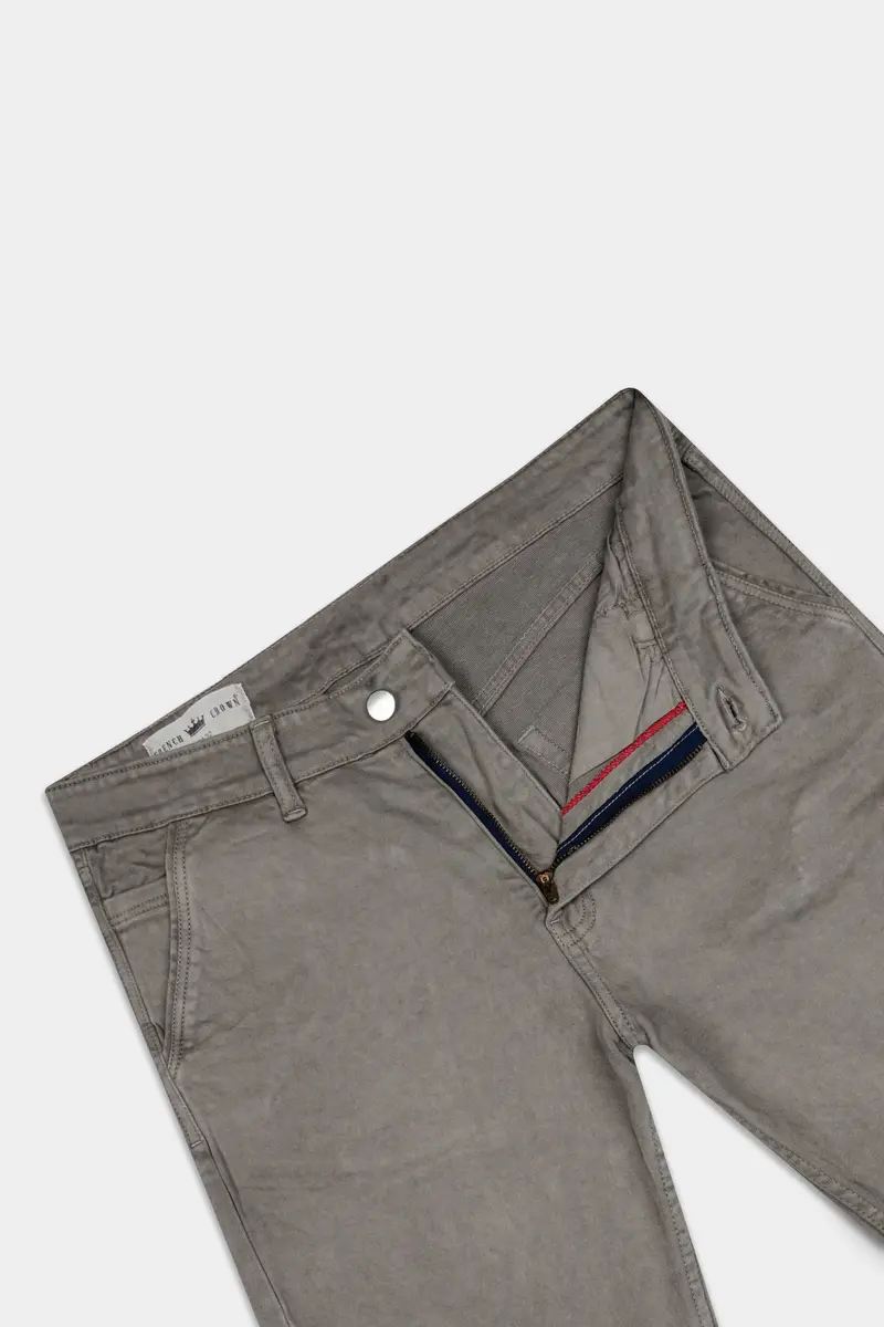 Friar Gray Clean Look Denim Shorts 4