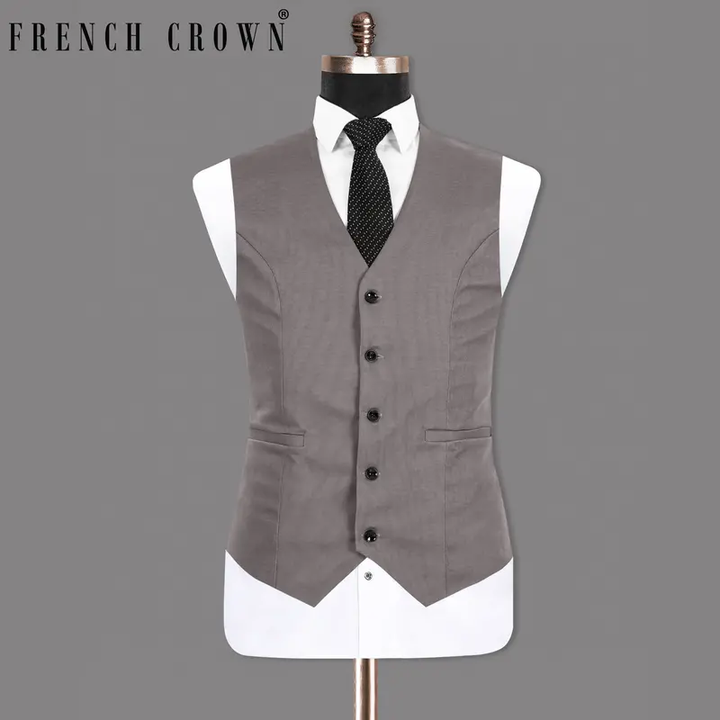 Friar Gray Premium Cotton Waistcoat 1