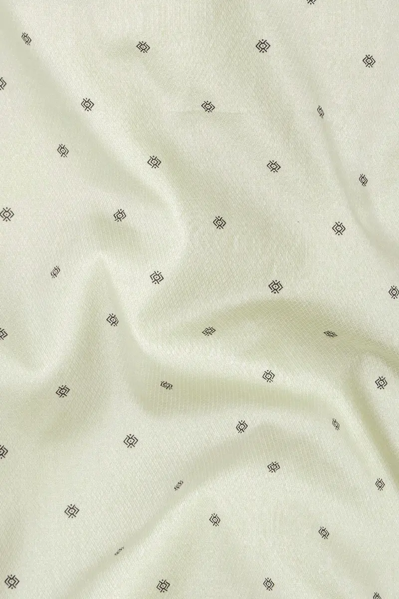 Frost Green Dobby Textured Premium Giza Cotton Shirt 2