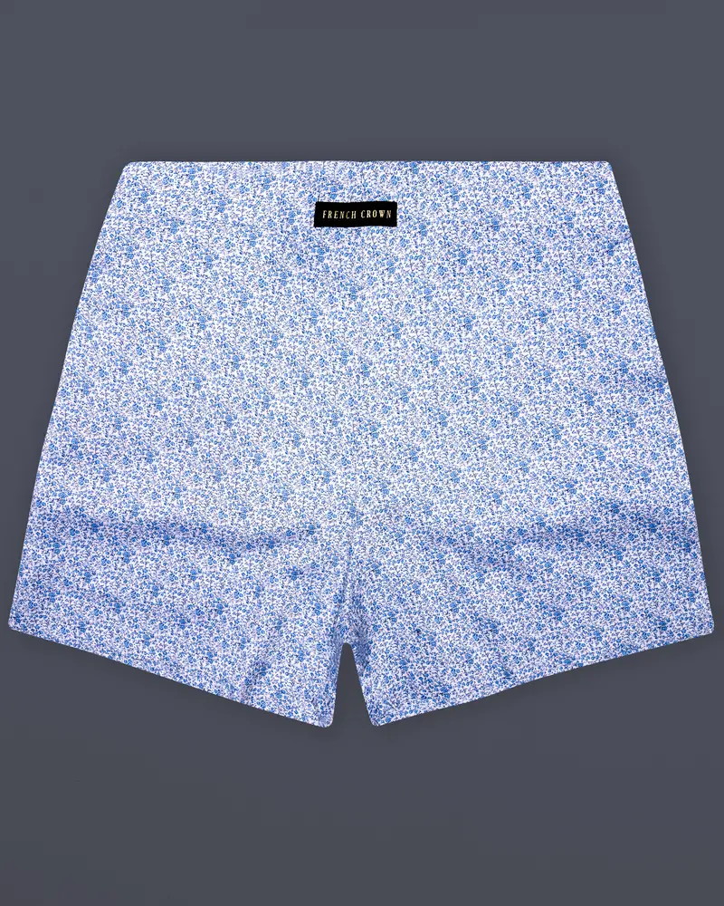 Frost-Jordy Blue Printed Dobby Textured Premium Giza Cotton Boxer 1
