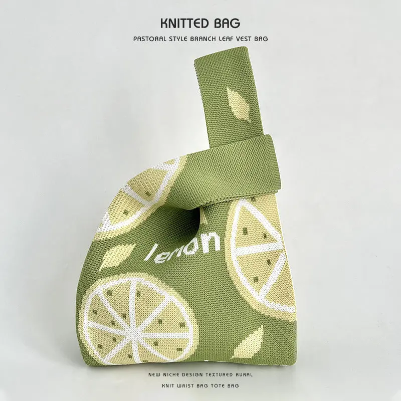Fruit Handbag Dopamine Women's Knitted Bag 8