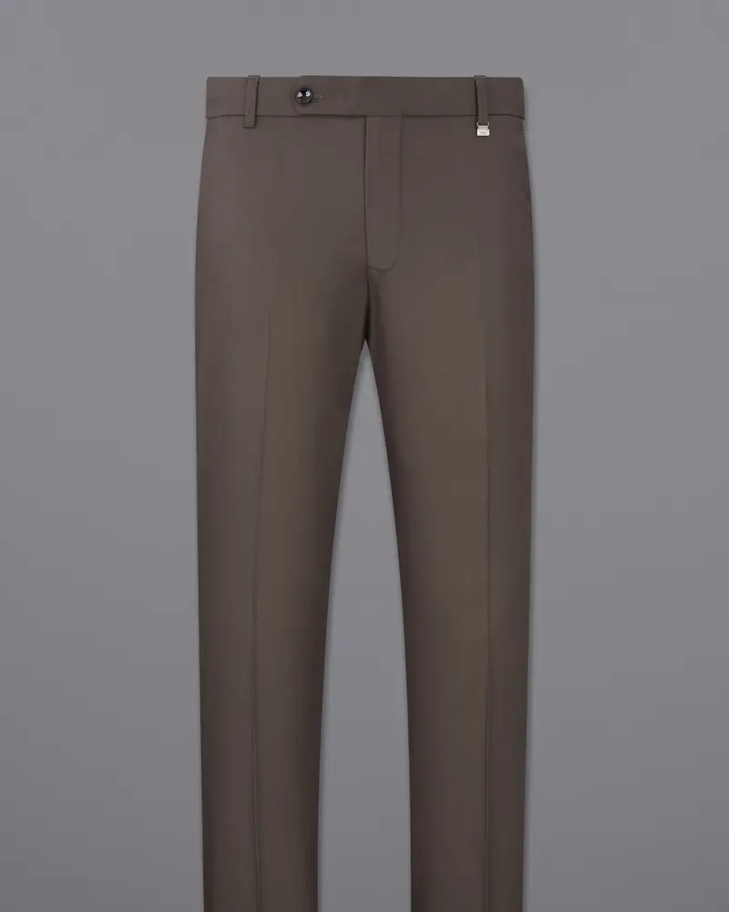 Fuscous Brown Solid Pant 4