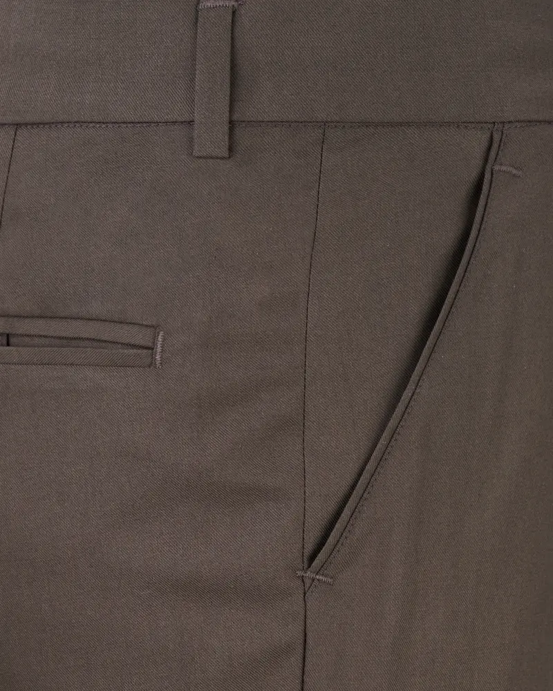 Fuscous Brown Solid Pant 5
