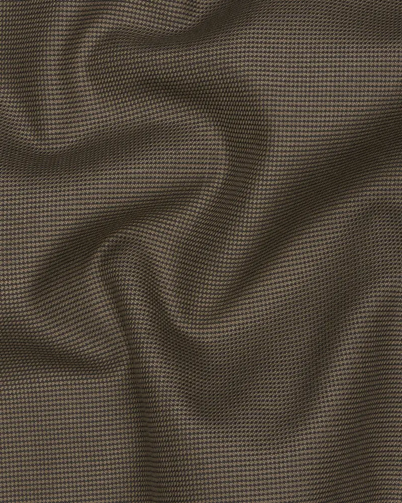 Fuscous Brown Textured Pants 3