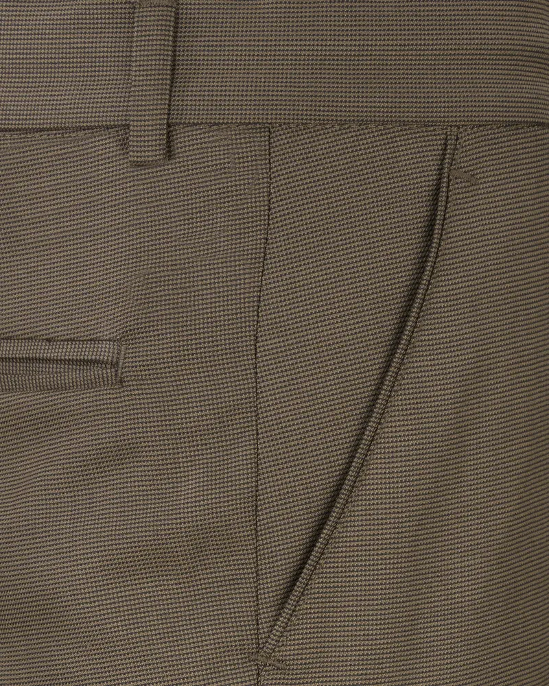 Fuscous Brown Textured Pants 5