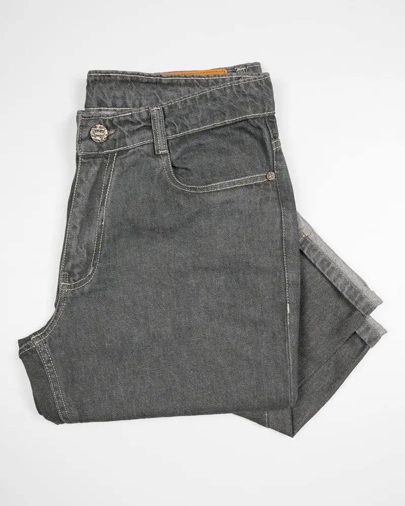Fuscous Gray Slim Fit Mid-Rise Clean Look Stretchable Denim 6
