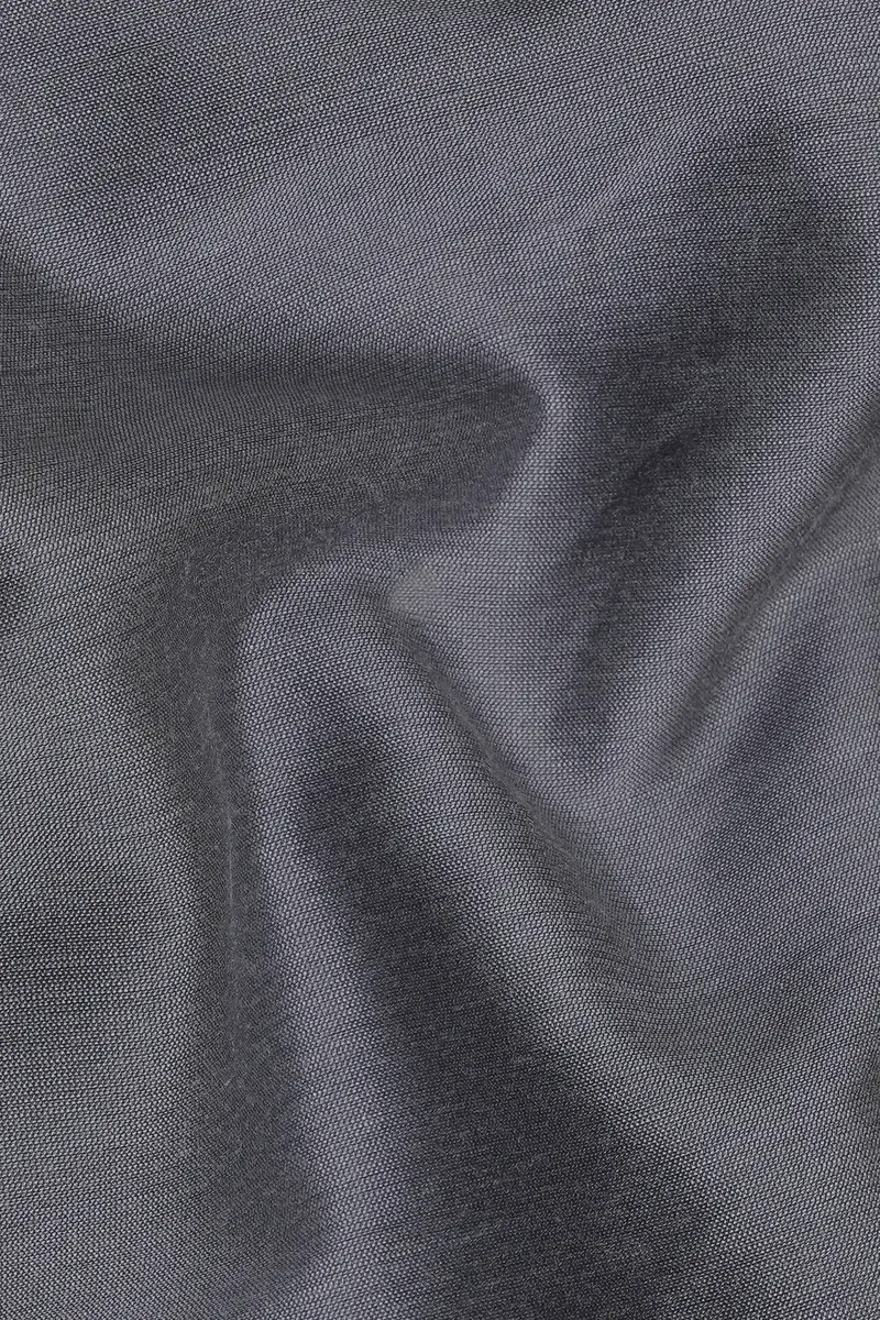 Fuscous Gray Subtle Sheen Viscose Kurta 3