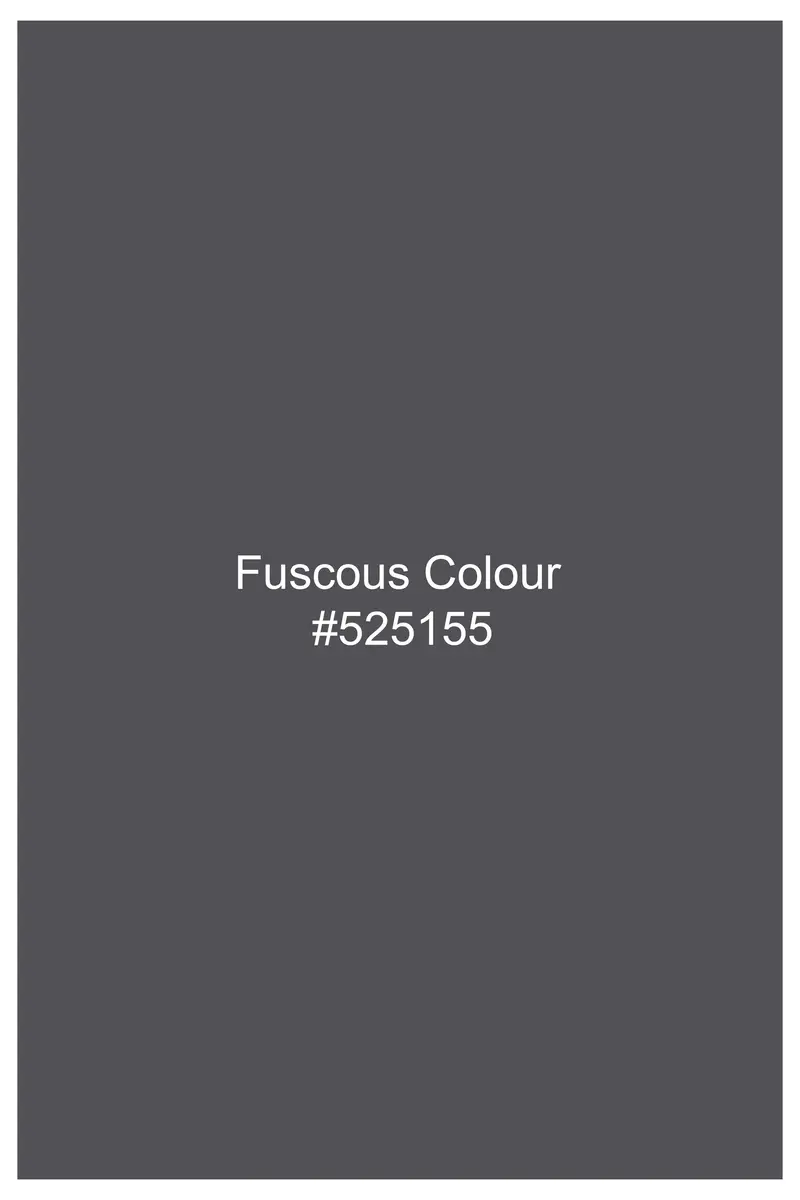 Fuscous Gray Subtle Sheen Viscose Kurta Set 9