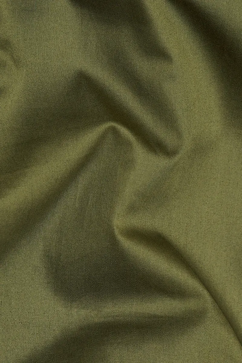 Fuscous Green Subtle Sheen Super Soft Premium Cotton Kurta 3