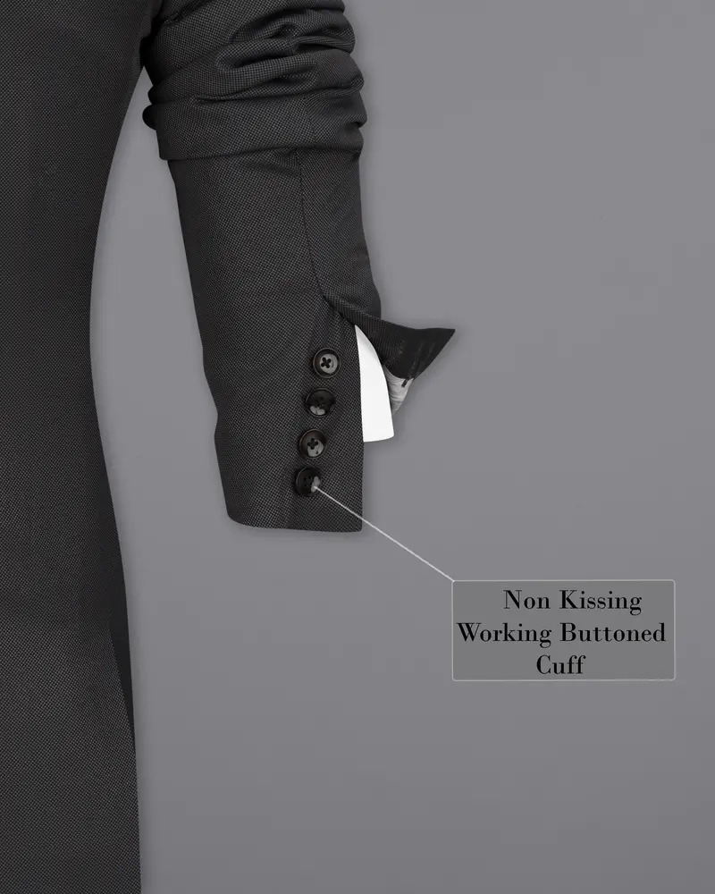 Fuscous Grey Tuxedo Blazer 10