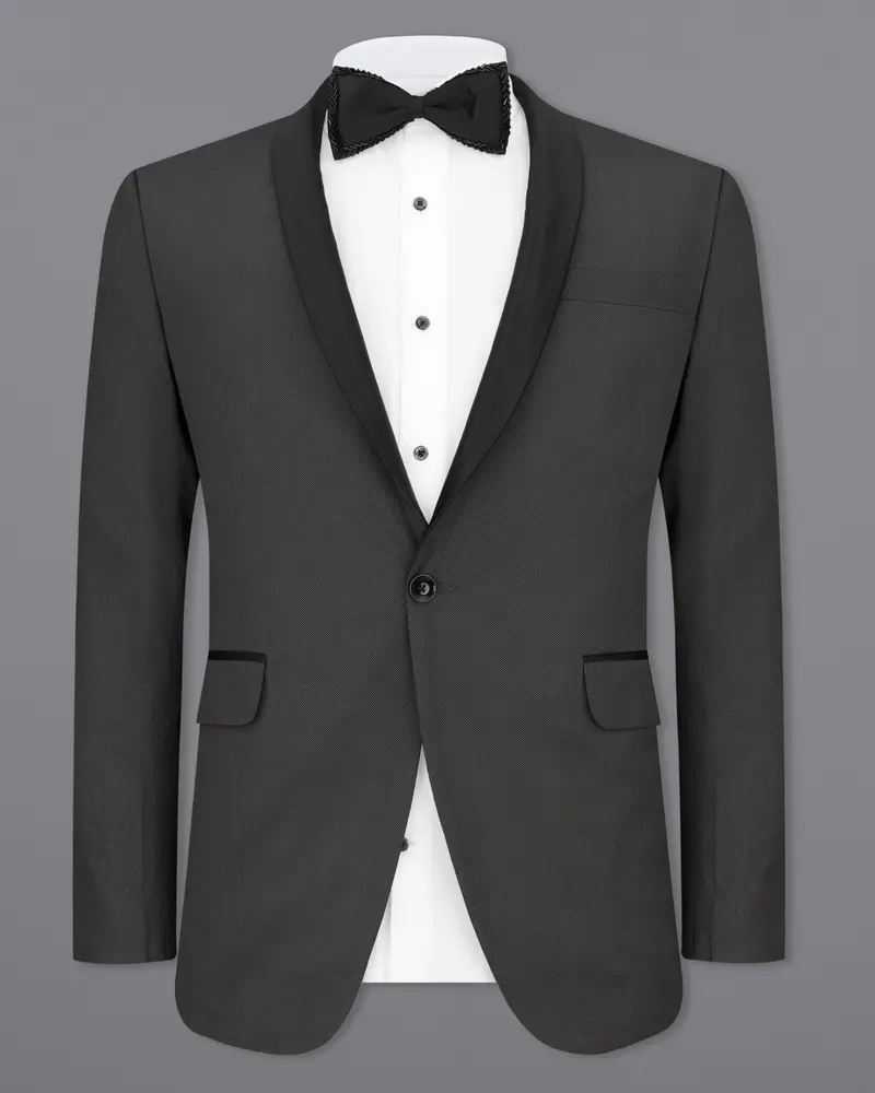 Fuscous Grey Tuxedo Blazer 2
