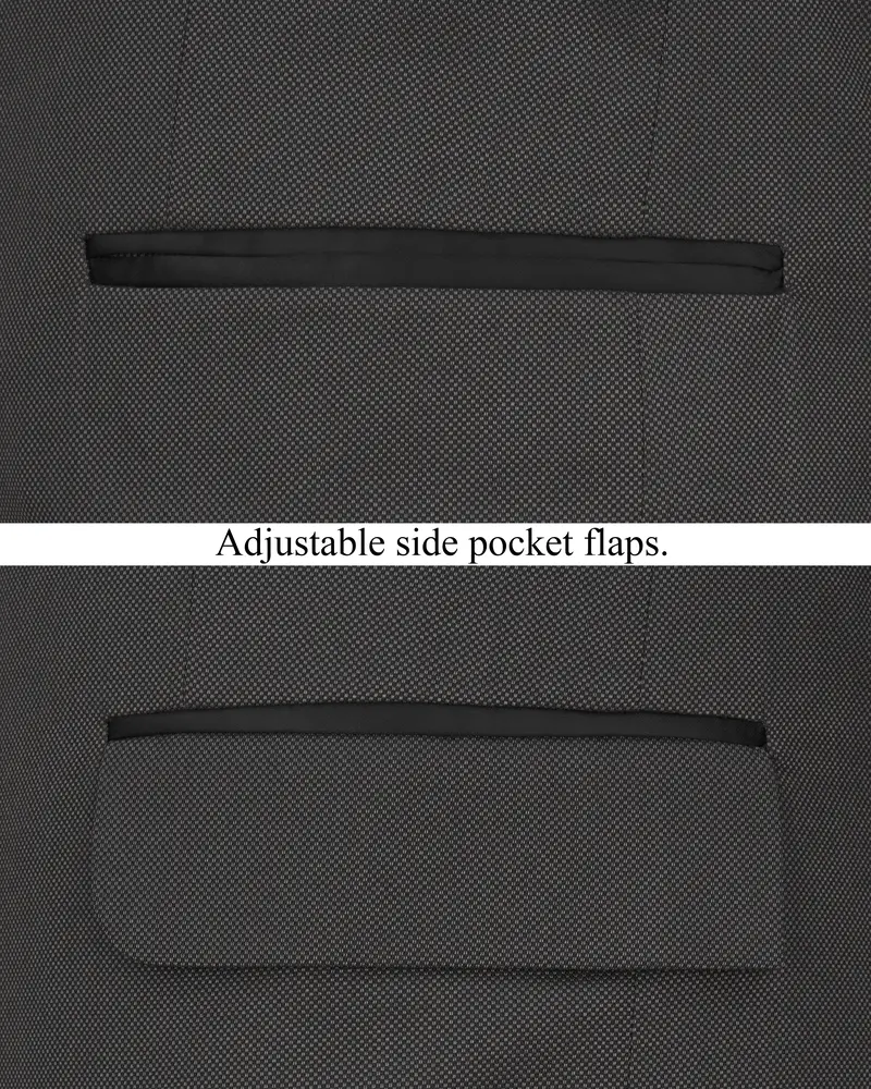 Fuscous Grey Tuxedo Blazer 5