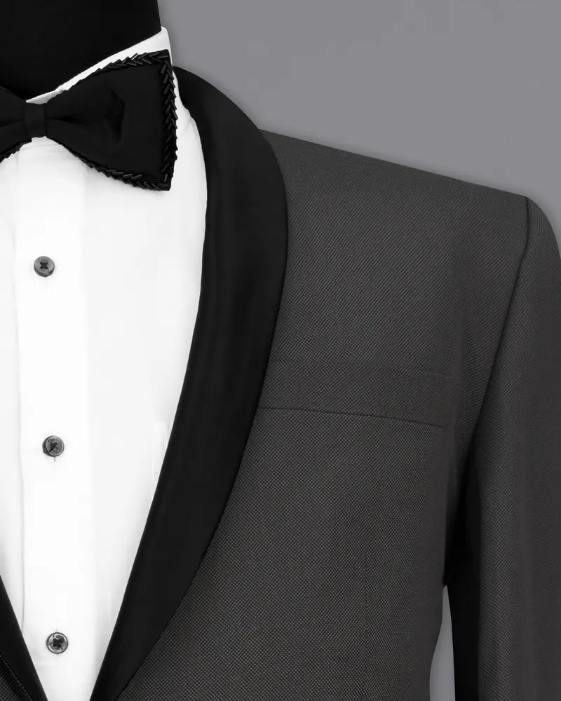 Fuscous Grey Tuxedo Blazer 6