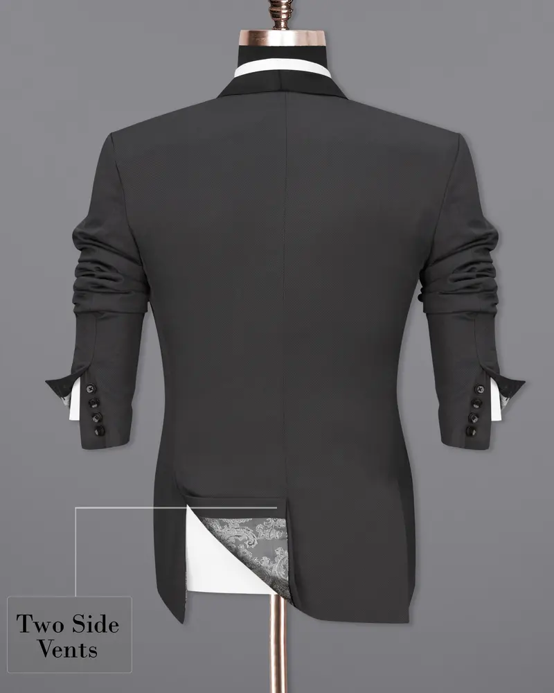 Fuscous Grey Tuxedo Blazer 9