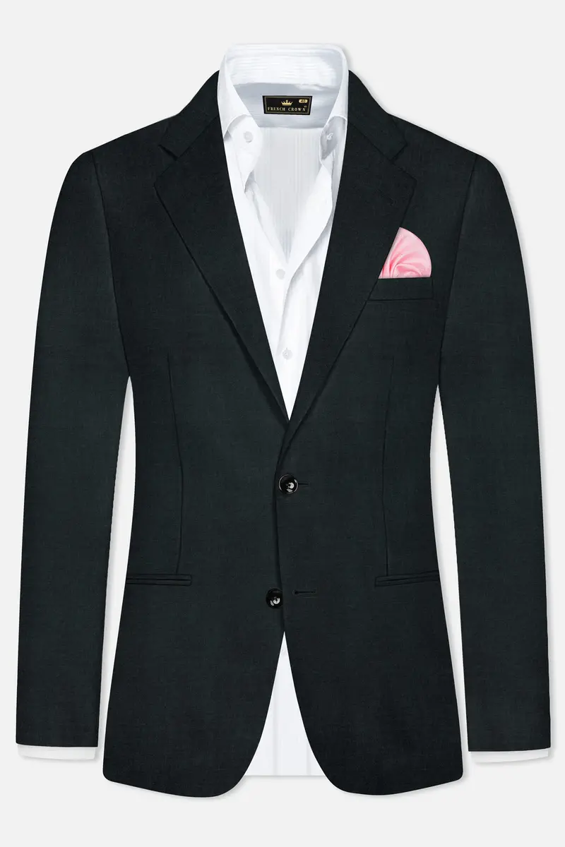 Gable Green Single Breasted Wool Rich Suit 10