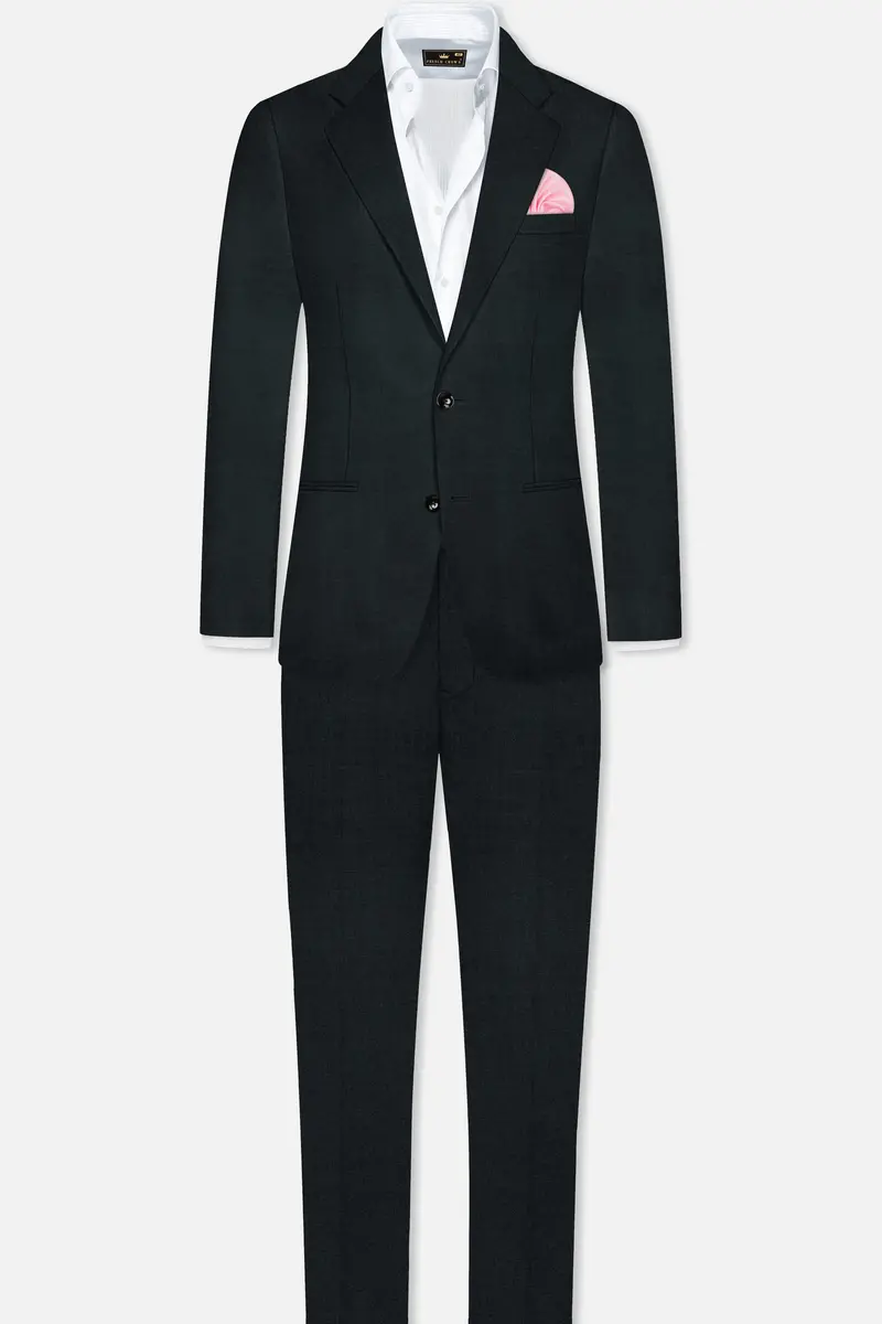 Gable Green Single Breasted Wool Rich Suit 4