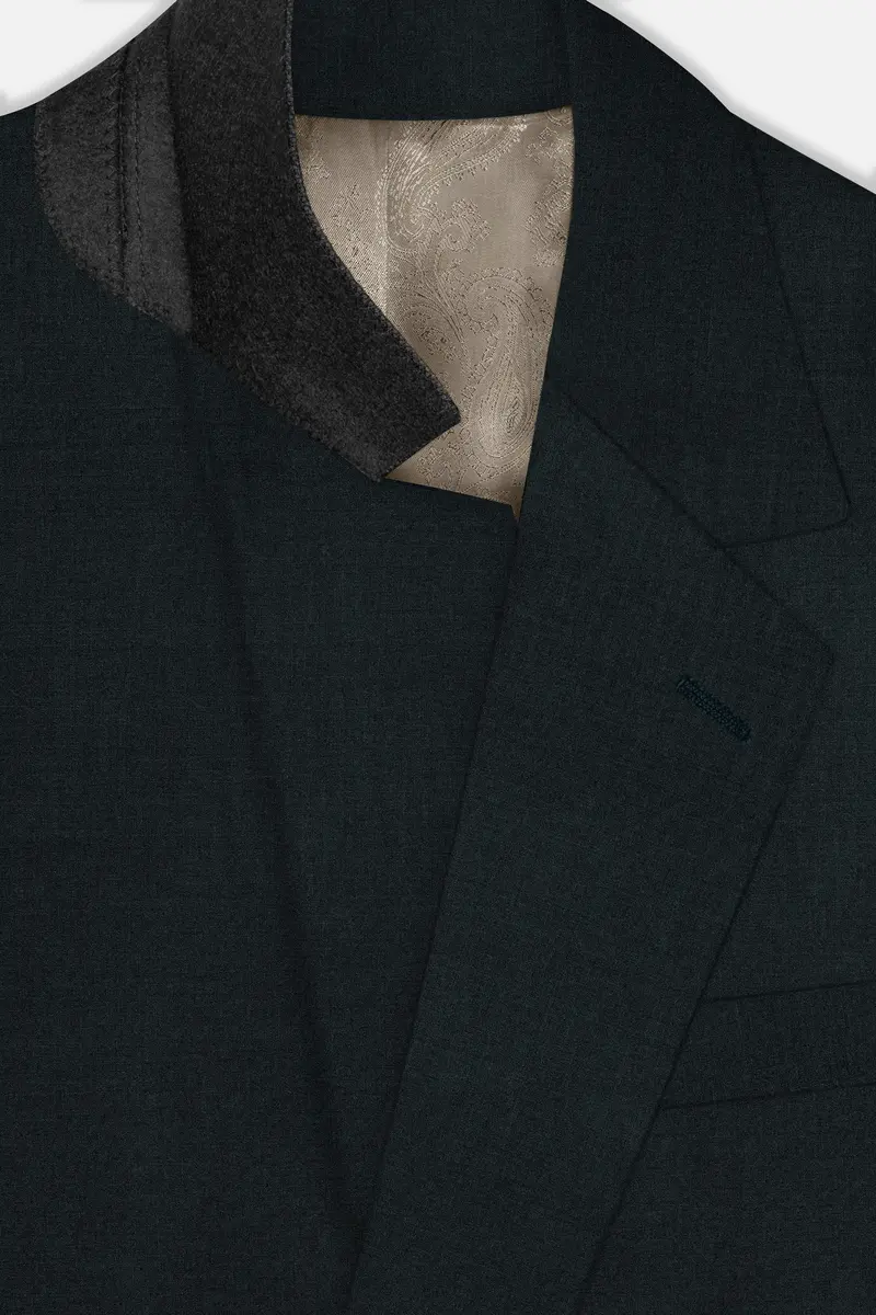 Gable Green Single Breasted Wool Rich Suit 5