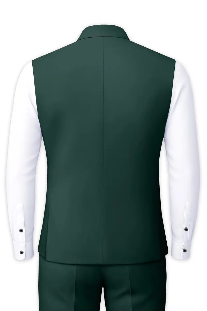 Gable Green Wool Rich Nehru Jacket 4
