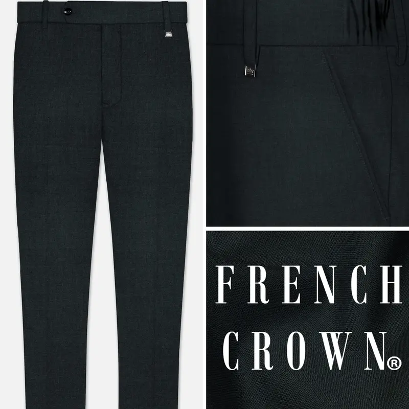 Gable Green Wool Rich Pant 1
