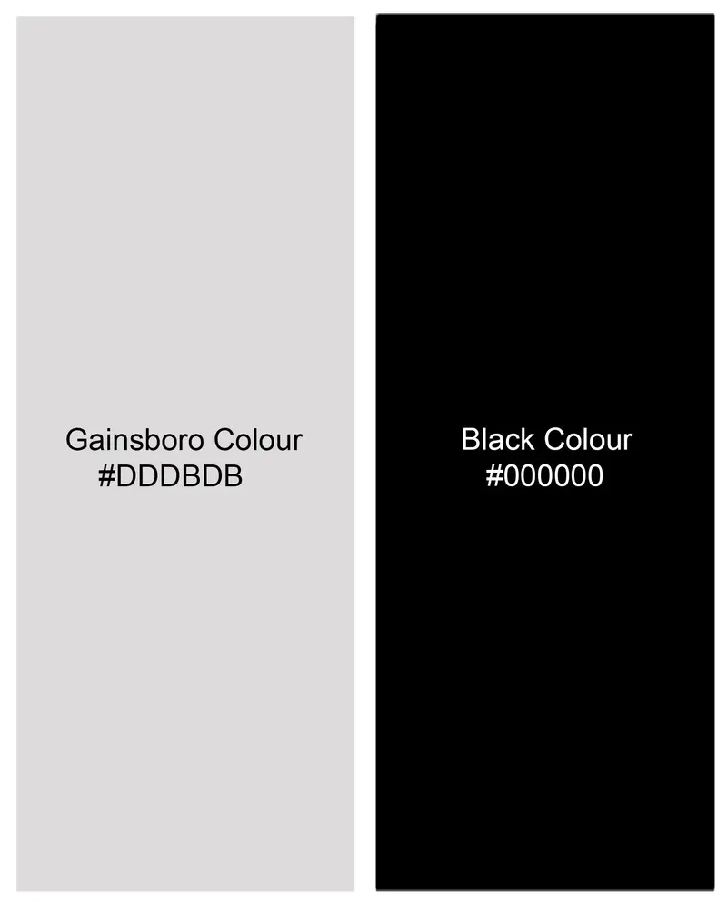 Gainsboro White And Black Paisley Printed Super Soft Premium Cotton Shirt 8