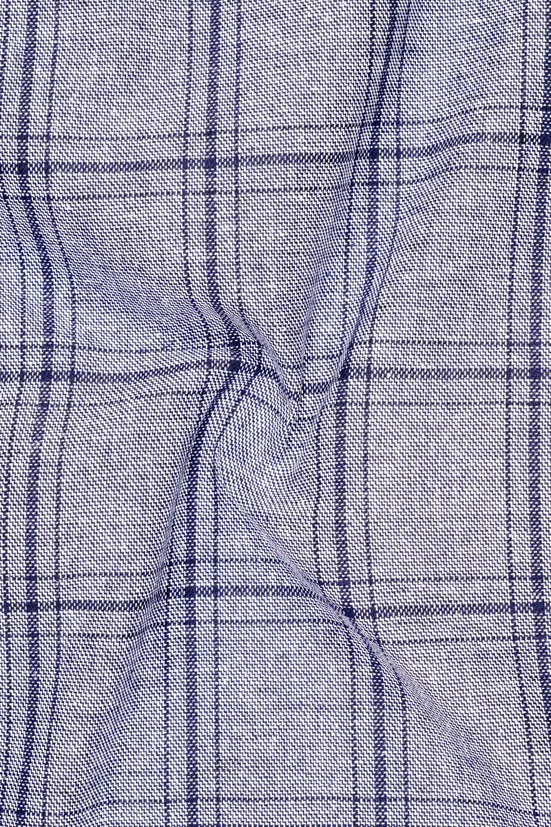 Gallery Gray Windowpane Premium Cotton Waistcoat 3