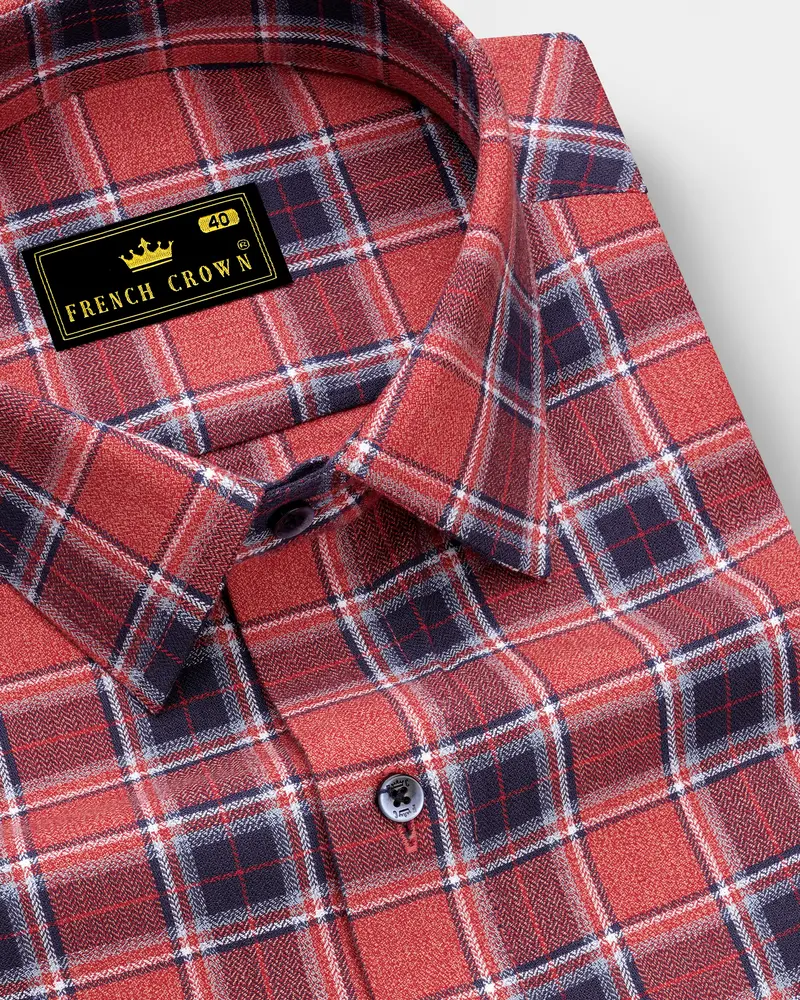 Geraldine Plaid Herringbone Shirt 1