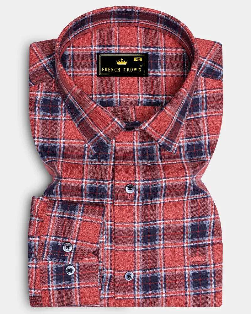 Geraldine Plaid Herringbone Shirt 6