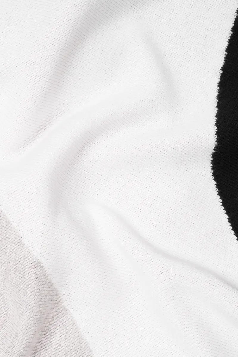 Geyser Gray With White And Black Premium Cotton Flat Knit Polo 3