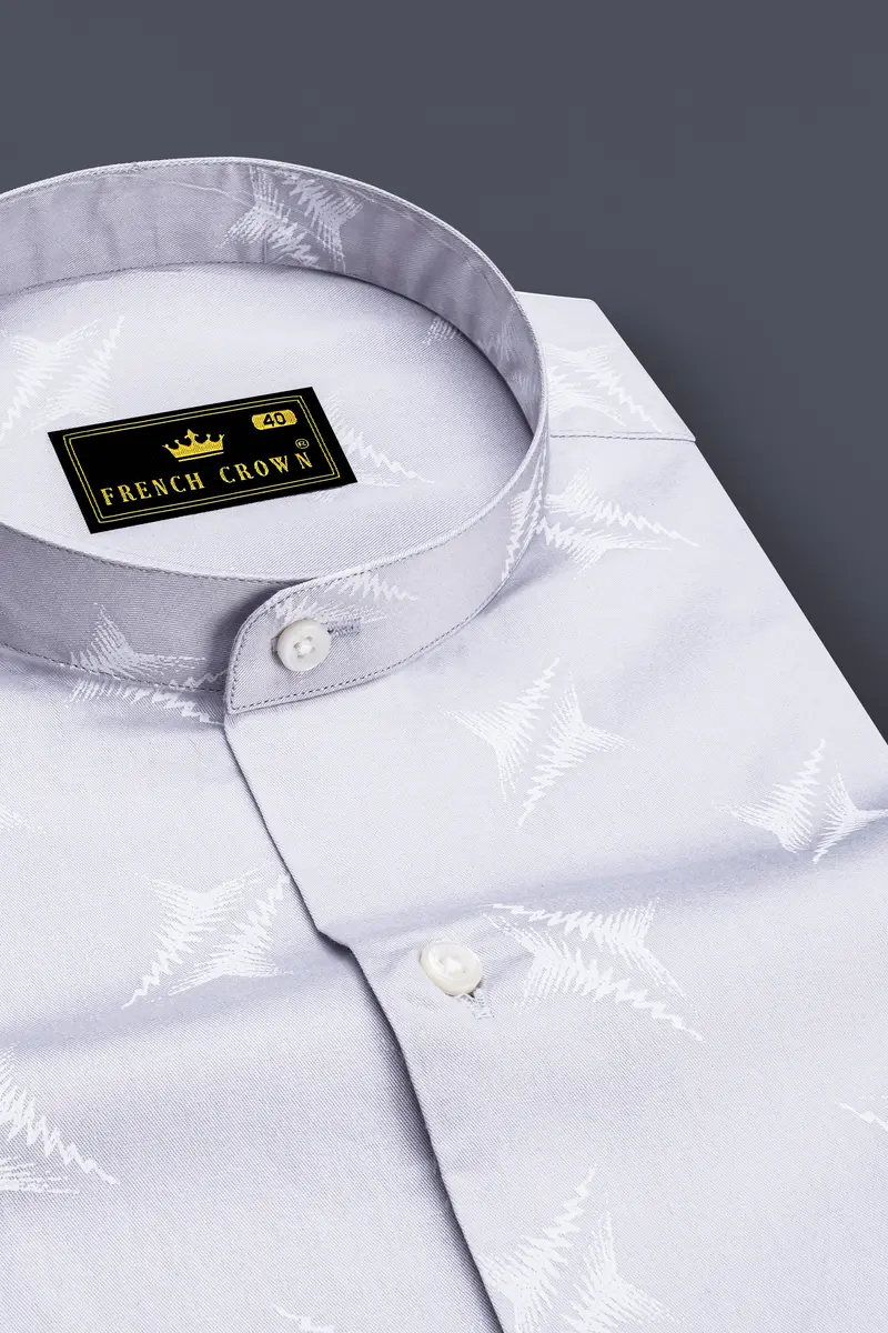 Ghost Gray And White Super Soft Premium Cotton Shirt 2