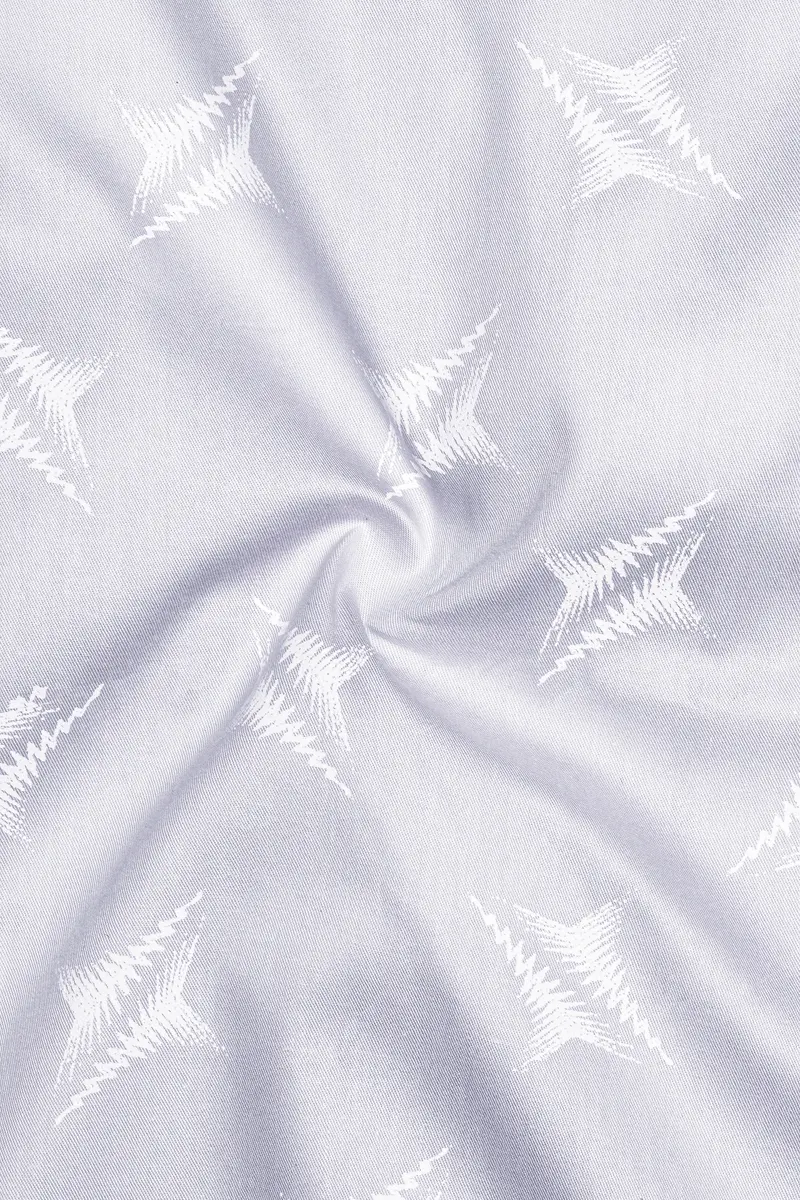 Ghost Gray And White Super Soft Premium Cotton Shirt 3