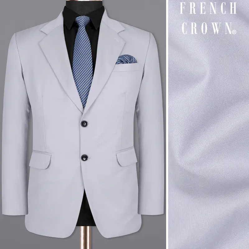 Ghost Gray Wool Rich Blazer 1